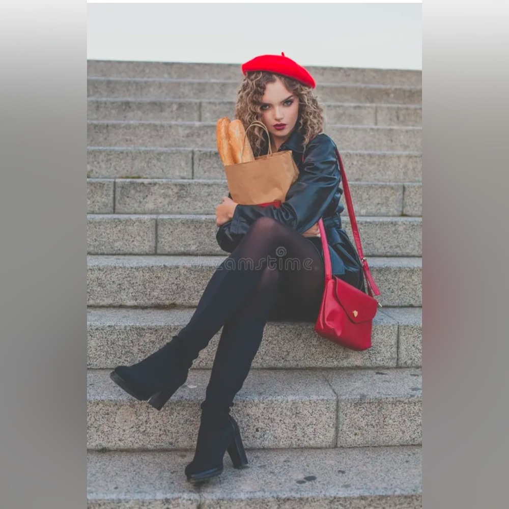 Classic red beret